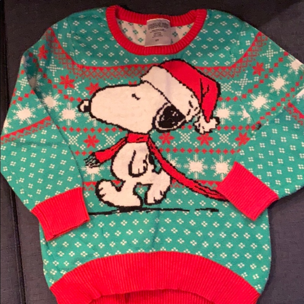 Peanuts kids holiday sweater